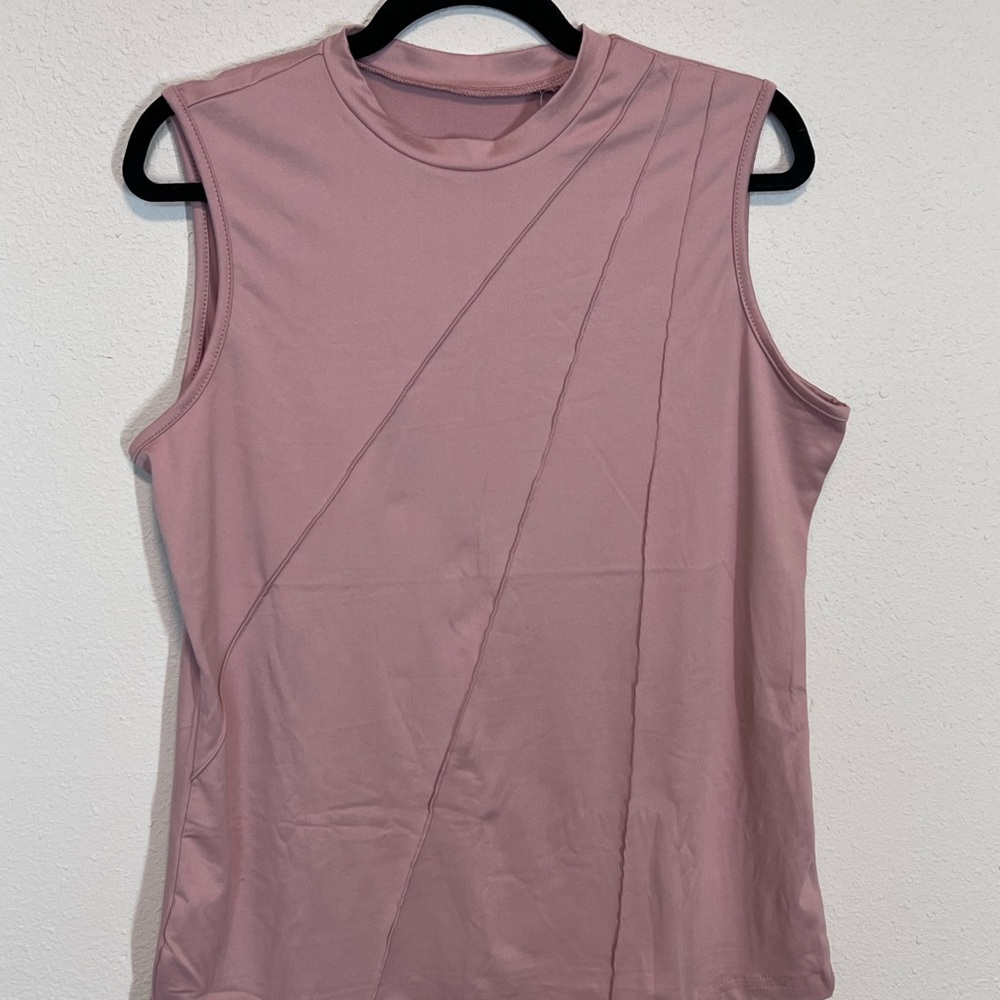 Sleeveless Pink Top